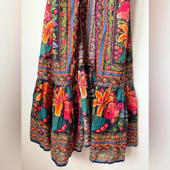 FARM RIO STITCHED GARDEN LONG COVERUP - Picture 6 of 16